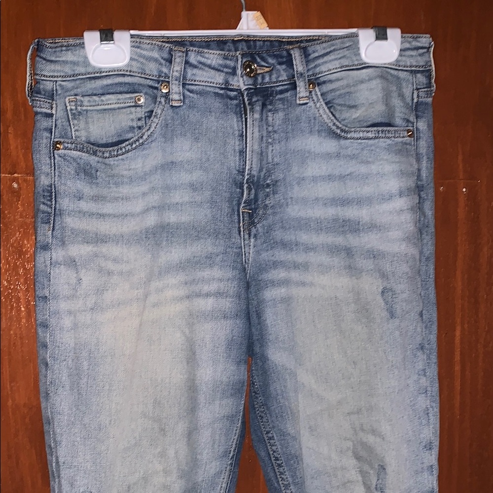 H&M Blue Ankle Cropped Jeans Classic Denim Style